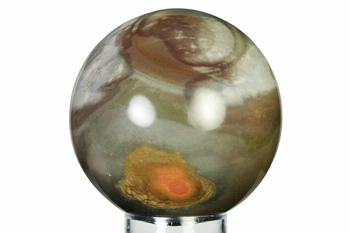 Polished Polychrome Jasper Sphere - Madagascar #337242